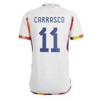 Maglie da calcio Belgio Yannick Carrasco #11 Seconda Maglia Mondiali 2022 Manica Corta